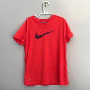 Bright Orange/Red Nike Dri-fit shirt